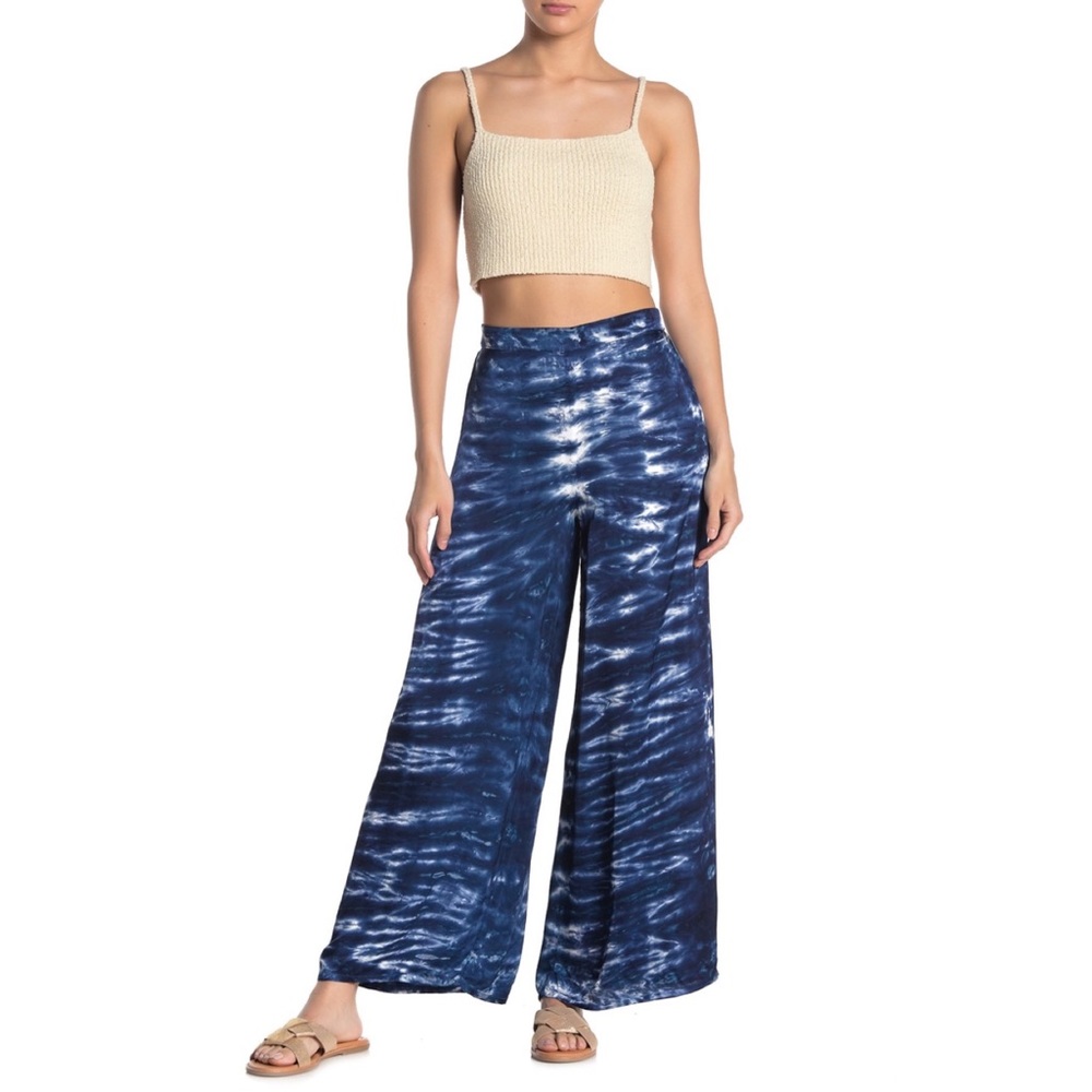 Young Fabulous & Broke Wide Leg Tie Dye Pants